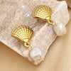 Summer Ocean Series Stainless Steel Ring Earrings Necklace With Heart Shape Pattern And Electroplating For Women