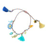 Summer Ocean Stainless Steel And Titanium Steel Bracelet With Animal And Zodiac Multipendant Electroplated Design
