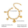Summer Ocean Style All Match Bracelet Stainless Steel Jewelry For Women Pvd Furnace Vacuum Real Gold Plated