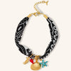 Summer Ocean Titanium Steel Bracelet Anklet With Animal Zodiac Pendant Electroplated