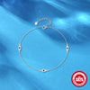 Summer S925 Sterling Silver Adjustable Devil's Eye Pendant Anklet For Unisex