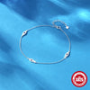 Summer S925 Sterling Silver Adjustable Devil's Eye Pendant Anklet For Unisex