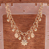 Sun Motif Geometric Zinc Alloy Chain Bracelet Unisex Fashion Jewelry With Flexible Chain Design