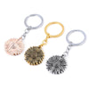 Sunflower Metal Zinc Alloy Keychain Necklace Sun Pendant Couple Gift Fashion Jewelry
