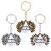 Sunflower Metal Zinc Alloy Keychain Necklace Sun Pendant Couple Gift Fashion Jewelry