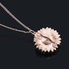 Sunflower Metal Zinc Alloy Keychain Necklace Sun Pendant Couple Gift Fashion Jewelry