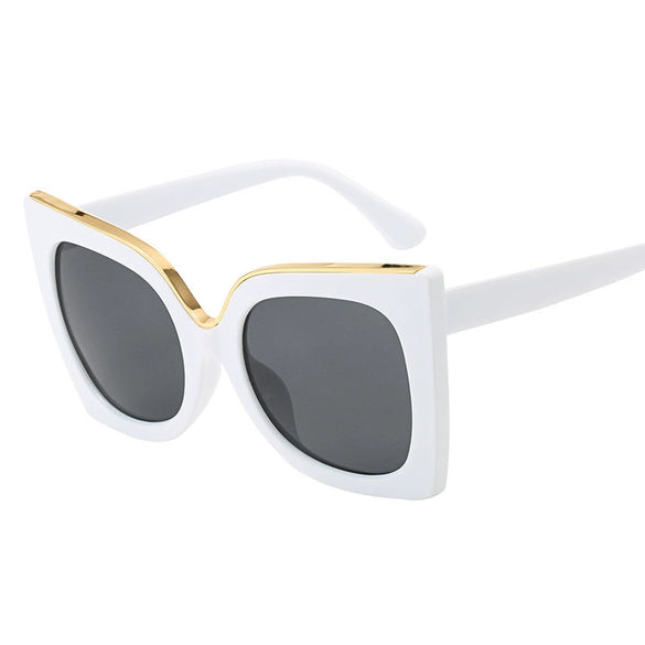 Sunglasses Women's Style Cat Glasses Personality Hip Hop Letters Numbers Text Full Frame With Light Transmittance Category 1 Made Of Ac Lens And Plastic Metal Frame