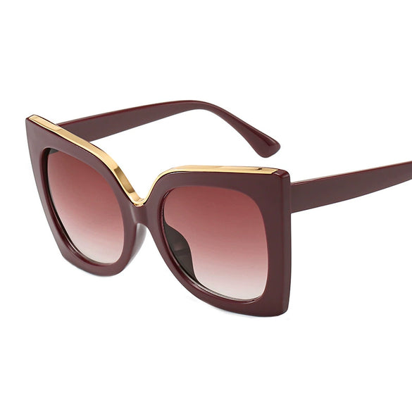 Sunglasses Women's Style Cat Glasses Personality Hip Hop Letters Numbers Text Full Frame With Light Transmittance Category 1 Made Of Ac Lens And Plastic Metal Frame