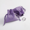 Superfine Fiber Imitation Leather Jewelry Bag For Storing Necklaces Earrings And Headphones