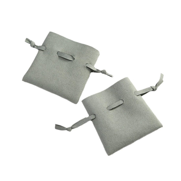 Superfine Fiber Imitation Leather Jewelry Bag For Storing Necklaces Earrings And Headphones
