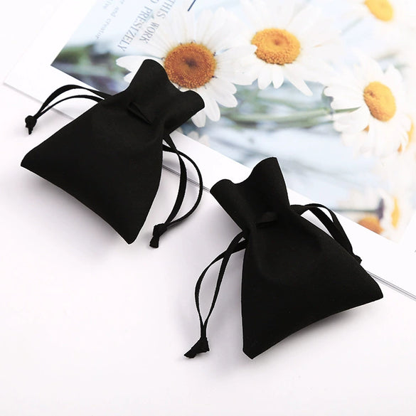 Superfine Fiber Imitation Leather Jewelry Bag For Storing Necklaces Earrings And Headphones