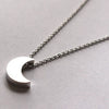 Supply Fashion Simple Thick Moon Pendant Necklace Jewelry Wholesale