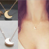Supply Fashion Simple Thick Moon Pendant Necklace Jewelry Wholesale