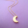 Supply Fashion Simple Thick Moon Pendant Necklace Jewelry Wholesale