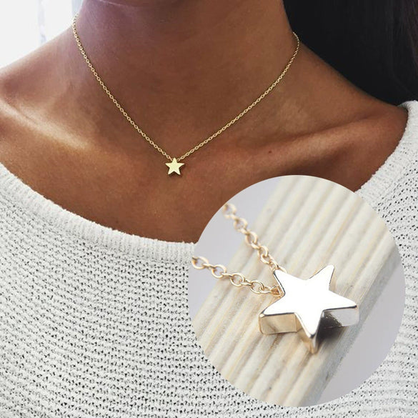 Supply Fashion Simple Thick Moon Pendant Necklace Jewelry Wholesale