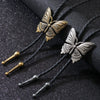 Sweater Chain Alloy Pendant Snake Bone Chain Metallic Leather Plaid Butterfly Retro Unisex