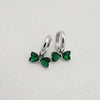 Sweet Bow Copper Earrings With Sparkling Zircon Inlay Trendy Niche Design Earrings For Women