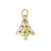 Sweet Copper Heart And Fruit Christmas Bell Pendant Ornament With Zirconia Details For Festive Tree Decoration And Gift Giving