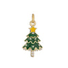 Sweet Copper Heart And Fruit Christmas Bell Pendant Ornament With Zirconia Details For Festive Tree Decoration And Gift Giving