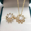 Sweet Daisy Natural Freshwater Pearl Ring Set