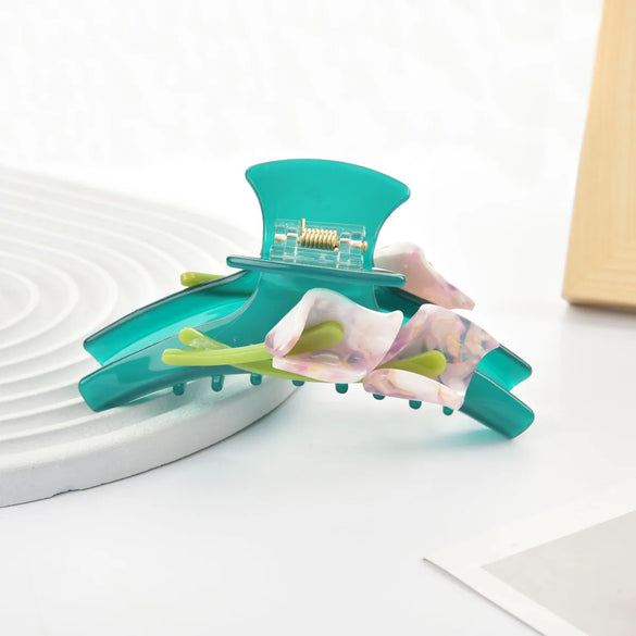 Sweet Flower Acetic Acid Sheets Hair Claws