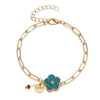 Sweet Flower Alloy Plating Women's Bracelets