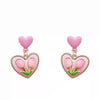 1 Pair Sweet Flower Plating Alloy Earrings