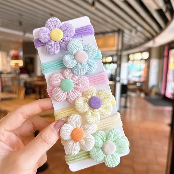 Sweet Flower Cloth Hair Tie