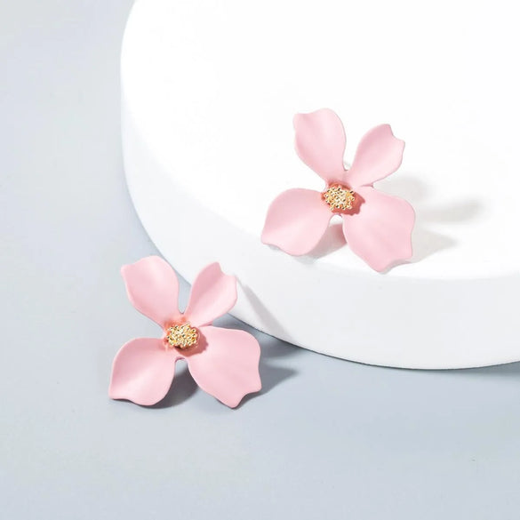 Sweet Flowers Stud Earrings Nhln143534