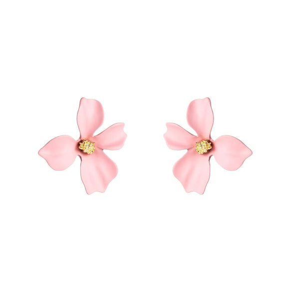 Sweet Flowers Stud Earrings Nhln143534