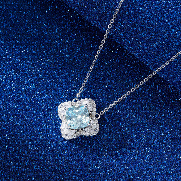 Sweet Four Leaf Clover Sterling Silver Plating Inlay Zircon White Gold Plated Rhodium Plated Silver Plated Bracelets