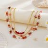 Sweet Geometric Handmade Pearl Starfish Beaded Necklace For Women