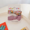 Sweet Handmade Fabric Bow Hair Clip For Children Cute Floral Side Bangs Hairpin Hair Accessory For Little Girls