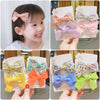 Sweet Handmade Fabric Bow Side Hair Clip Cute No Damage Hair Accessory For Girls And Children