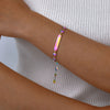 Sweet Heart Shape 201 Stainless Steel Plated Magic Color Bracelets In Bulk
