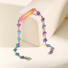 Sweet Heart Shape 201 Stainless Steel Plated Magic Color Bracelets In Bulk
