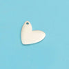 1 Piece Stainless Steel 18K Gold Plated Customization Laser Engraving Heart Shape