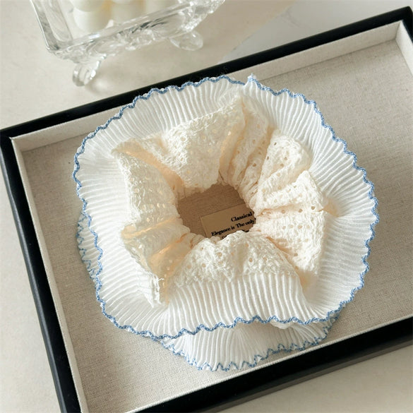 Sweet Lace Doublelayer Hair Band For Women High Elasticity Seiko Design Fabric Material