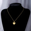 Sweet Letter Stainless Steel Copper Plating Inlay Zircon 18k Gold Plated Pendant Necklace