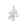 Sweet Ocean Animal Pendant With Whale Starfish Conch Shell And Snowflake Bell Motifs Copper With Zircon Inlay Festive Christmas Jewelry