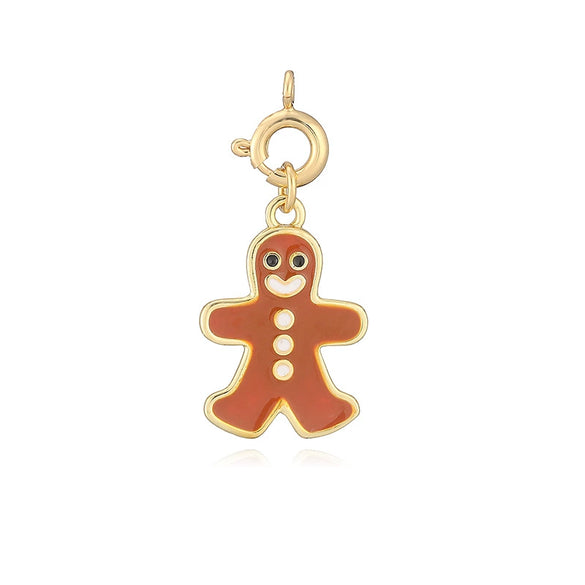Sweet Ocean Animal Pendant With Whale Starfish Conch Shell And Snowflake Bell Motifs Copper With Zircon Inlay Festive Christmas Jewelry