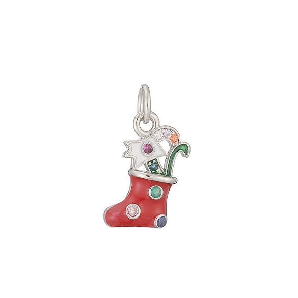 Sweet Ocean Animal Pendant With Whale Starfish Conch Shell And Snowflake Bell Motifs Copper With Zircon Inlay Festive Christmas Jewelry