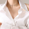 Sweet Personality All Match Heart Jewelry Set For Women Titanium Steel Gold Plated Electroplated