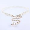 Sweet Plastic Alloy Waist Chain For Women With Rhinestone Decor