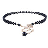 Sweet Plastic Alloy Waist Chain For Women With Rhinestone Decor