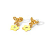 Sweet Simple Style Flower Bow Knot 304 Stainless Steel 18K Gold Plated Women'S Earrings Necklace