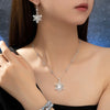 Sweet Simple Style Snowflake Arylic Women'S Jewelry Set