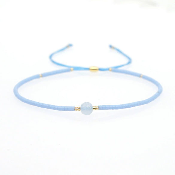 Sweet Simple Women's Handmade Beaded Friendship Rope Bracelet With Miyuki Mixed Color Beads Glass Glaze Material Geometric Pattern Hand Woven