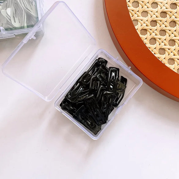 Sweet Solid Color Metal Hair Clip