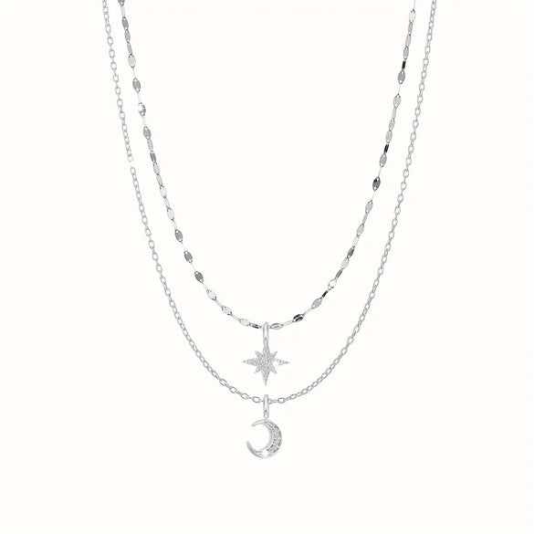 Sweet Star Alloy Wholesale Layered Necklaces